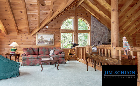 Log Home 2nd Floor Flex Space