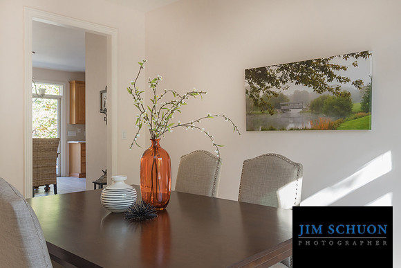 Okemos Dining Room, staged by Jeri Jo Meyer of Inspired Home