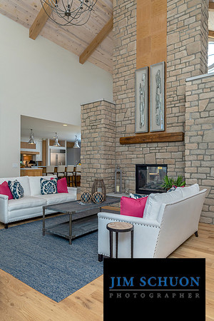 Floor to Ceiling Fireplace, by Cathy Chisholm of Chisholm Design